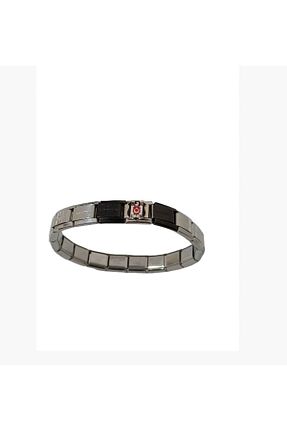 دستبند استیل (فولاد) مشکی زنانه استیل (فولاد) MSBTAKI - کد 933356441