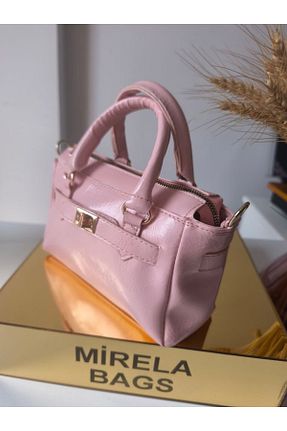 کیف دوشی صورتی زنانه چرم مصنوعی MİRELA - کد 906404510