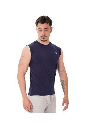 رکابی اسپرت آبی مردانه پنبه - الاستین MUSCLECLOTH - کد 940609050