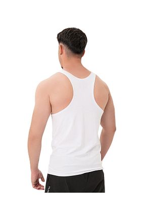 رکابی اسپرت سفید مردانه پنبه ای MUSCLECLOTH - کد 940608659