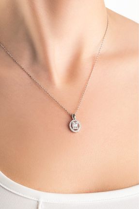 گردنبند نقره سفید زنانه 925 عیار So Chic - کد 176827221