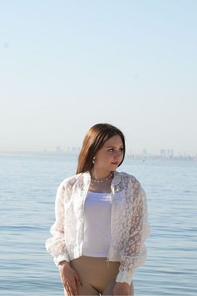 کت سفید زنانه رگولار Pikmi Collection - کد 936699865