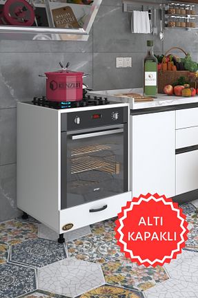 کابینت های آماده آشپزخانه سفید Suntalam Kenzlife - کد 665647444