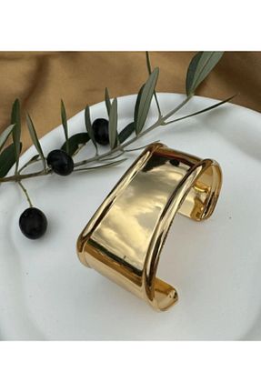 دستبند استیل (فولاد) زرد زنانه استیل ضد زنگ Ervalina - کد 940641061