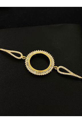 دستبند نقره زرد زنانه 925 عیار Kiriş Gümüş - کد 940679862