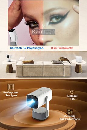 پروژکتور سفید 4K KairTech - کد 900511597