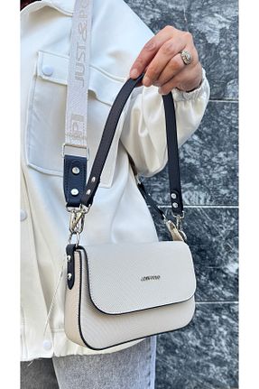 کیف دوشی بژ زنانه چرم مصنوعی Just Polo - کد 941151980