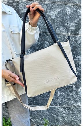 کیف دوشی بژ زنانه چرم مصنوعی Just Polo - کد 866475913