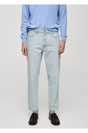 شلوار جین آبی مردانه رگولار MANGO Man - کد 902592340