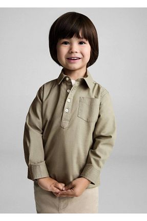 پیراهن سبز بچه گانه رگولار MANGO Baby - کد 899218993