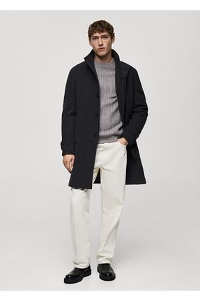کاپشن قهوه ای مردانه پارچه ای MANGO Man - کد 884966269