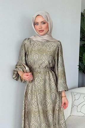 لباس حجاب خاکی زنانه رگولار Şulemoda Giyim - کد 938968961