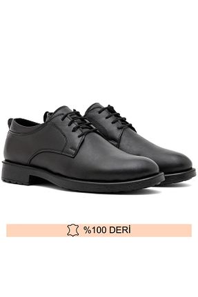کفش کلاسیک مشکی مردانه چرم خالص FINE - کد 792211212