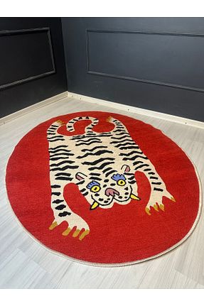 فرش قرمز قابل شستشو RUGSMODERN - کد 101823773