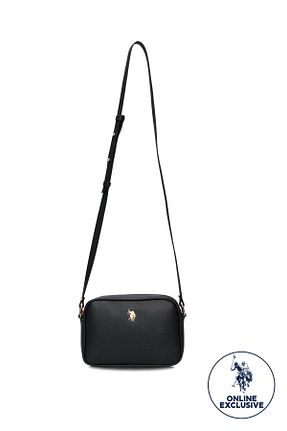کیف پستچی مشکی زنانه چرم مصنوعی U.S. Polo Assn. - کد 936551698