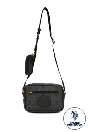 کیف پستچی مشکی زنانه چرم مصنوعی U.S. Polo Assn. - کد 933875529