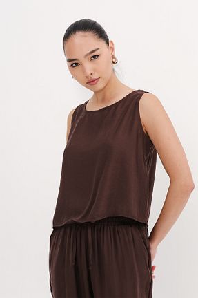 ست بالاتنه و پائین تنه قهوه ای زنانه بافتنی Addax - کد 939079275