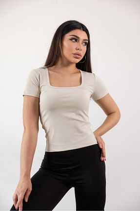 بادی رنگی زنانه یقه مربعی KHAB PREMİUM - کد 936225386