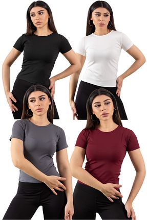بادی رنگی زنانه یقه مربعی KHAB PREMİUM - کد 939058783