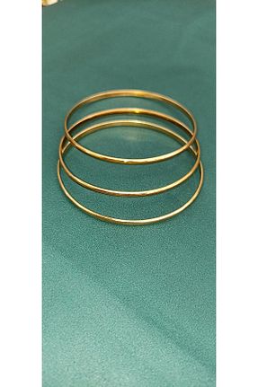 دستبند استیل (فولاد) طلائی زنانه استیل ضد زنگ çelik takı - کد 776328285