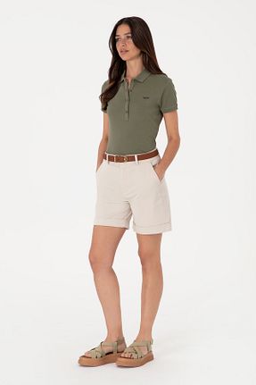 شلوارک و برمودا بژ زنانه Straight U.S. Polo Assn. - کد 922760969