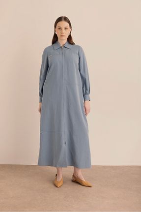 کلاه و ابایا سرمه ای زنانه مخلوط پلی استر Aker - کد 939106499