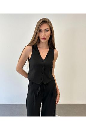 ست بالاتنه و پائین تنه مشکی زنانه بافتنی ossons - کد 820936704