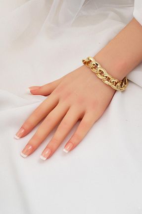 دستبند طلا زرد زنانه 14 عیار Bilezikci - کد 939107202