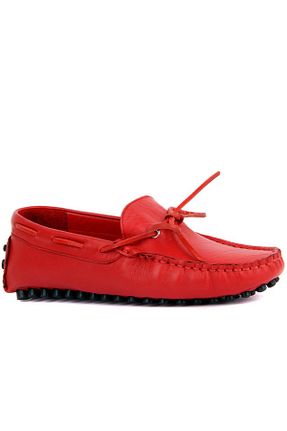 کفش کژوال قرمز مردانه چرم خالص Sail Lakers - کد 31924214
