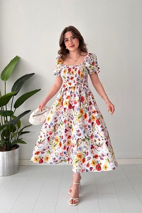 لباس سفید زنانه بافتنی MaziButik - کد 939114631