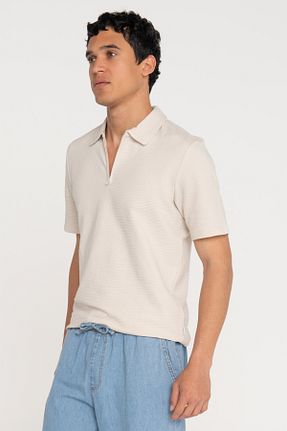 تیشرت بژ مردانه رگولار Jack & Jones - کد 919903136