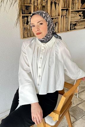 روسری مشکی پلی استر lamelif - کد 939115304