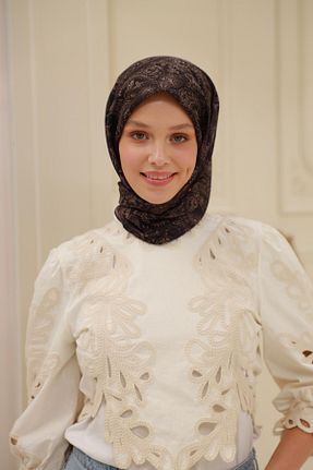 روسری مشکی پنبه ای Silk Home - کد 928936708