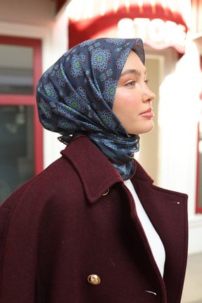 روسری طوسی پنبه ای Silk Home - کد 890812739