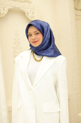 روسری آبی پلی استر Silk Home - کد 902712889