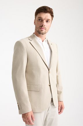 کت بلیزر بژ مردانه بافتنی Frappoli - کد 939134539
