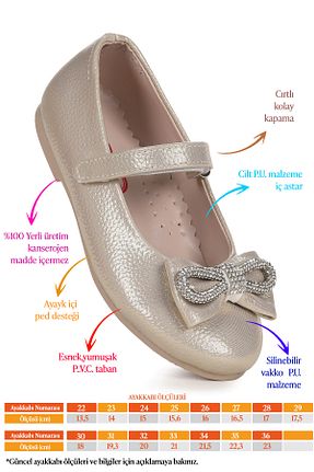 بابت طلائی بچه گانه چرم مصنوعی Kiko Kids - کد 745570134