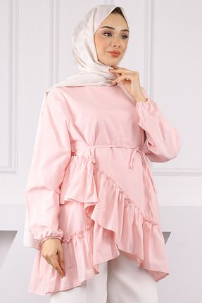 تونیک حجاب صورتی زنانه ویسکون İmajButik - کد 939137752
