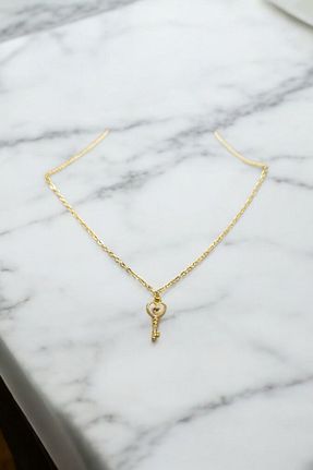 گردنبند استیل ( فولاد ) طلائی زنانه استیل (فولاد) Atolyezone - کد 939149986