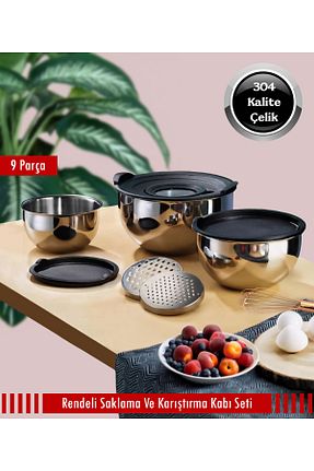 ظرف نگهداری طوسی استیل ضد زنگ Steel & More - کد 929044826
