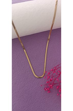 گردنبند جواهر طلائی زنانه استیل ضد زنگ NAS fashion - کد 870510779