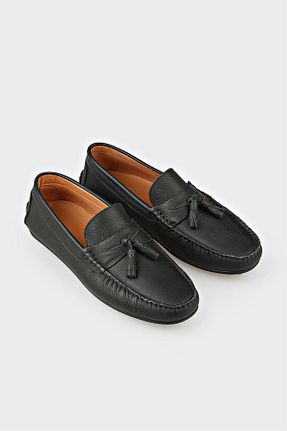 کفش کژوال مشکی مردانه چرم خالص Elle - کد 939242785