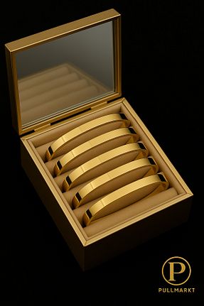 دستبند استیل (فولاد) زرد زنانه استیل (فولاد) pullmarkt - کد 939286667