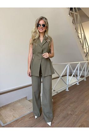 ست بالاتنه و پائین تنه سبز زنانه بافتنی zeynepzelal - کد 939287919