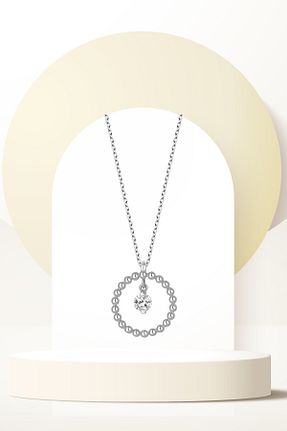 گردنبند جواهر زنانه زیرکن Swarovski - کد 938879397