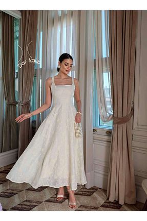 لباس مجلسی و فارغ التحصیلی بژ زنانه بافتنی ESRAHELVACI - کد 921547089