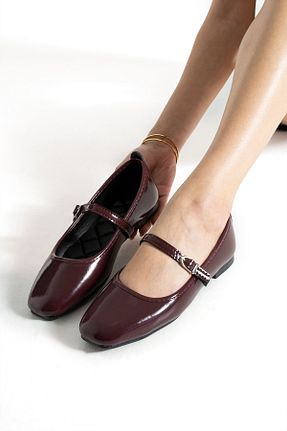 بابت زرشکی زنانه چرم مصنوعی BirEylül Shoes - کد 938942202
