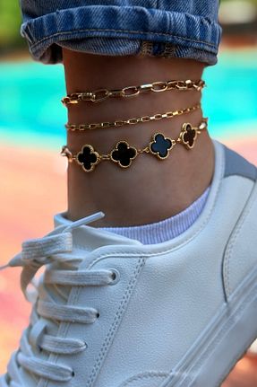 خلخال جواهر طلائی زنانه Trendy Butik - کد 939385384