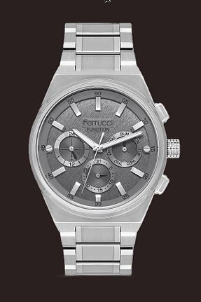 ساعت مچی طوسی مردانه 45 میلی متر Ferrucci - کد 939406716
