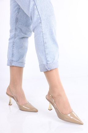 کفش استایلیتو بژ پاشنه نازک MRZ SHOES - کد 939707417